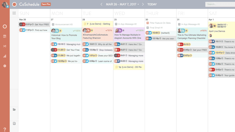 Top 3 Social Media Tools Every Entrepreneur Needs: Schedule content in advance using CoSchedule's Social Media Calendar